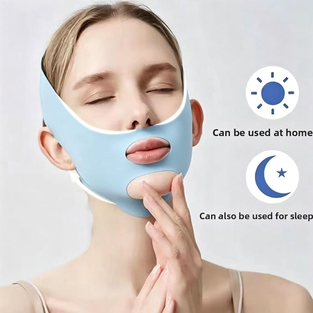 Lifting Belt - Gesichtsstraffungsbandage V-Line-Former Kinn- und Wangenlifting-Gürtel Anti-Falten-Band