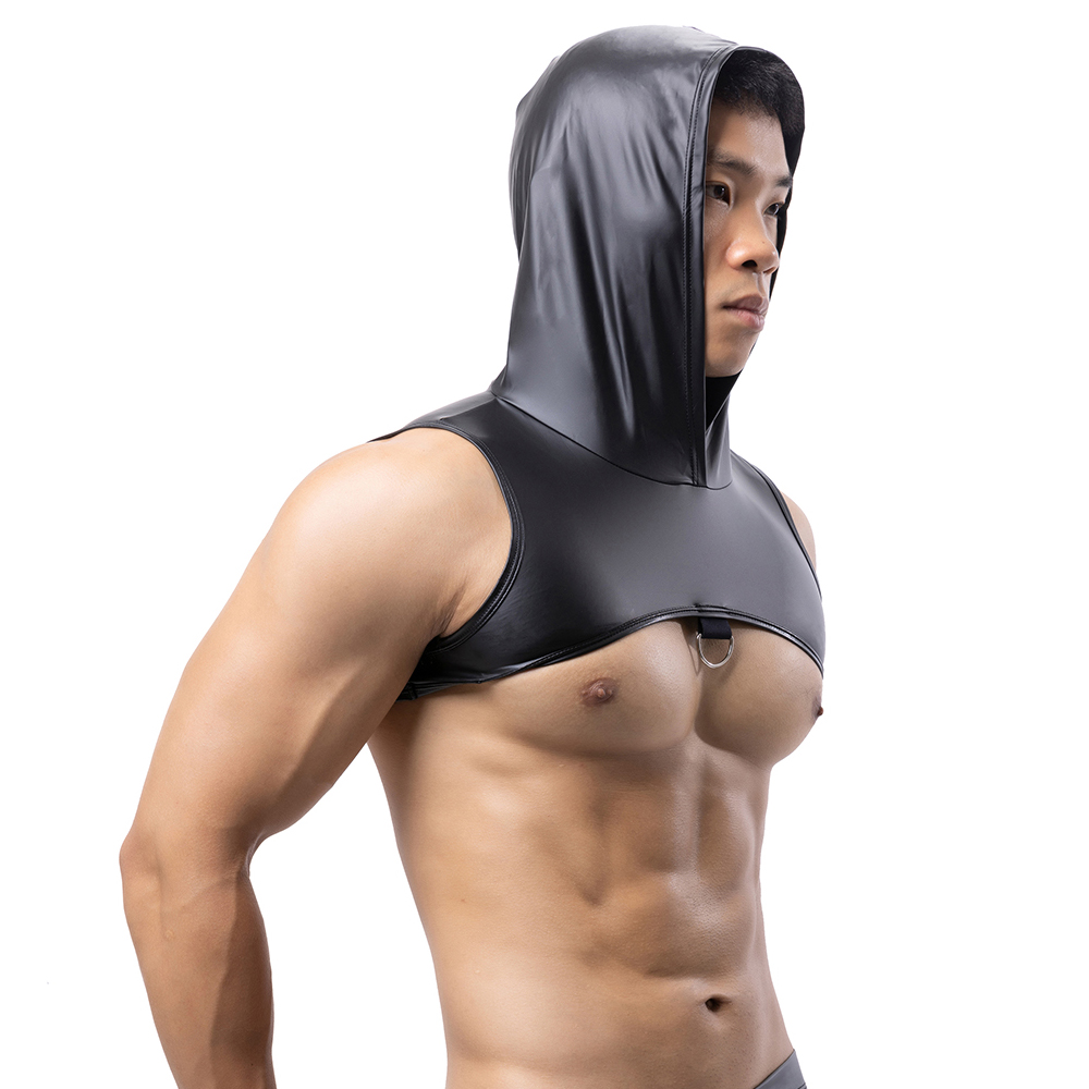 Gymnastic Ring - Männer Kunstleder Mit Kapuze Fitness Tank