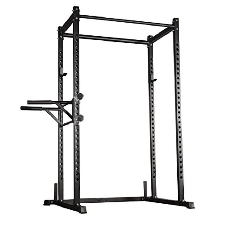 Pull Up Bar - Heimfitness-Squat-Cage für Krafttraining: Stahlkonstruktion, schwarze Ausführung,