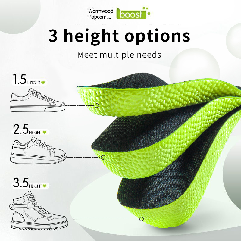 Weightlifting Shoes - Memory Foam Höhe Erhöhen Einlegesohlen für