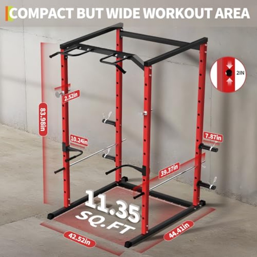 Hochbelastbarer Power Cage mit – Pull Up Bar Bewertung und Preis