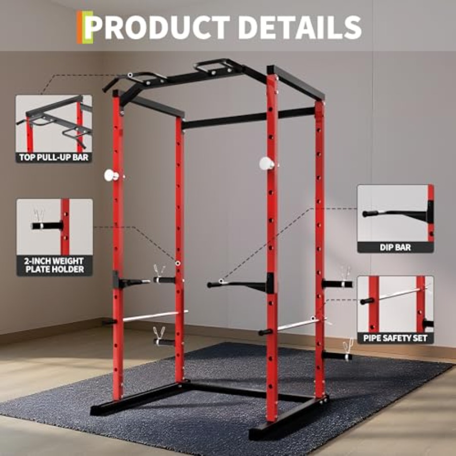 Hochbelastbarer Power Cage mit – Pull Up Bar Bewertung und Preis