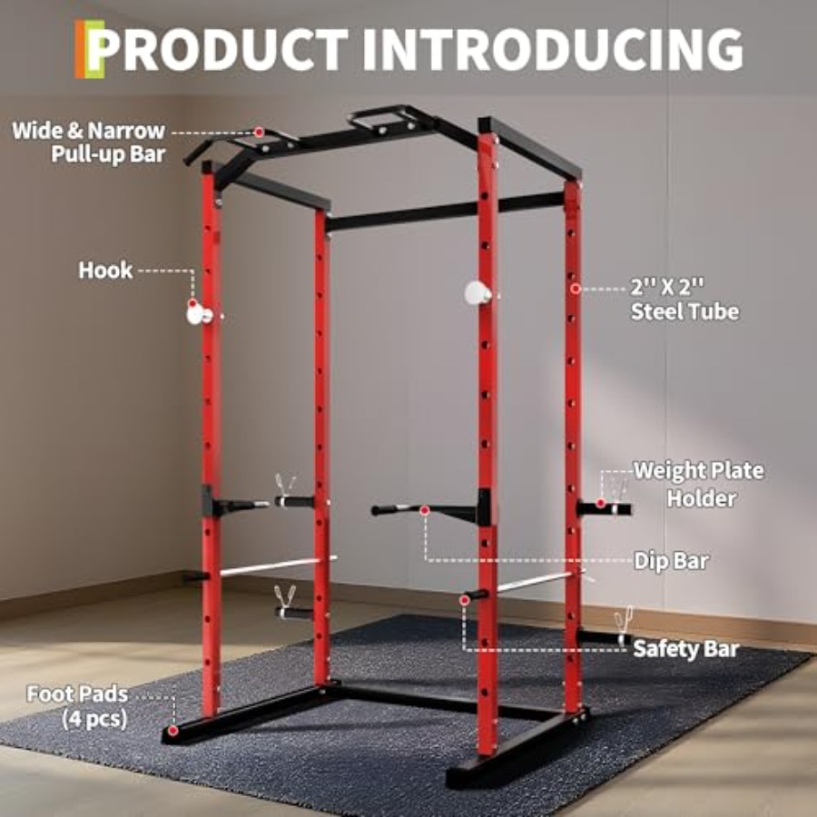 Hochbelastbarer Power Cage mit – Pull Up Bar Bewertung und Preis