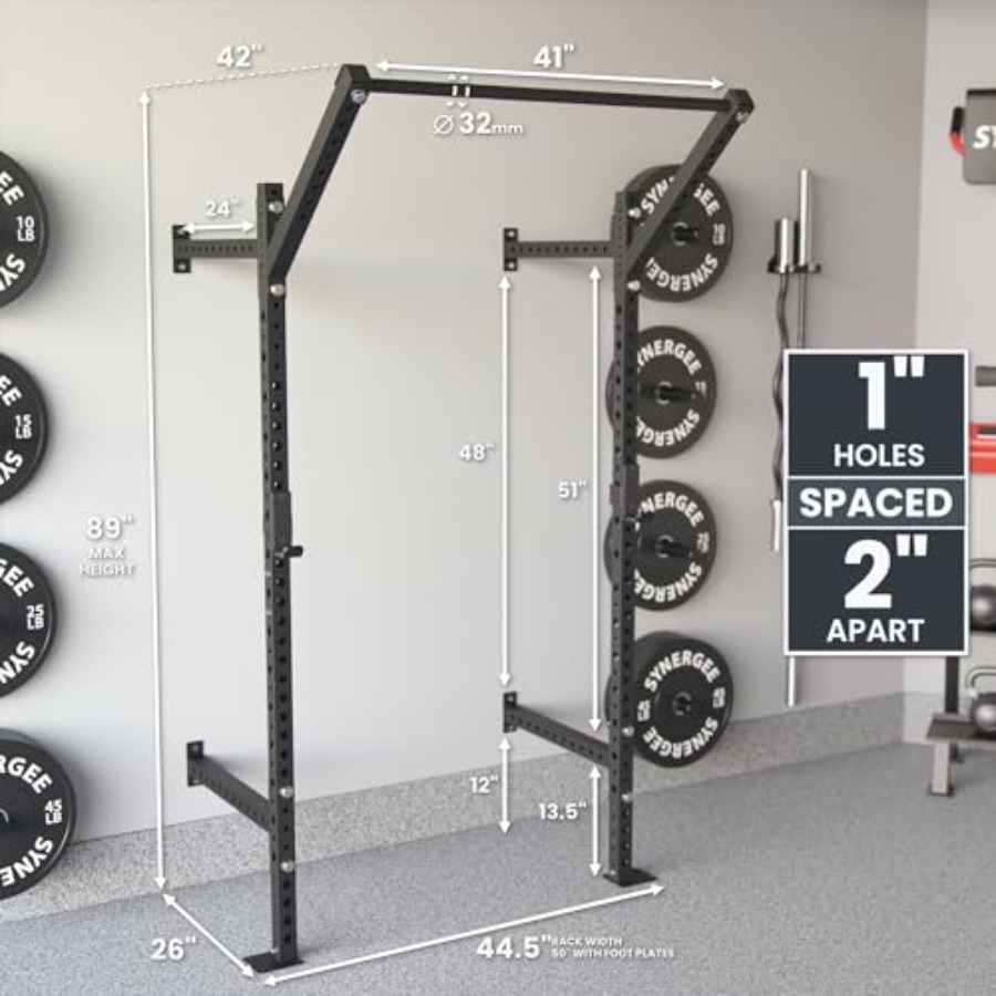 Wandmontiertes Squat-Rack für  – Pull Up Bar Bewertung und Preis