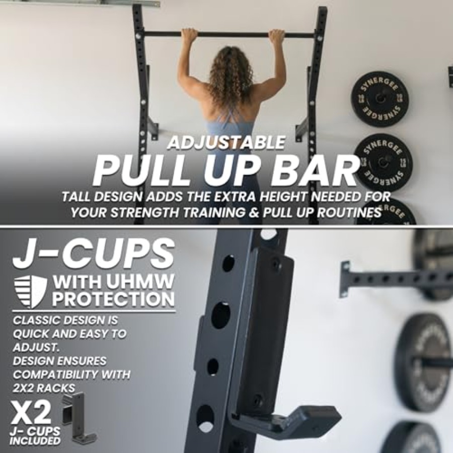 Wandmontiertes Squat-Rack für  – Pull Up Bar Bewertung und Preis