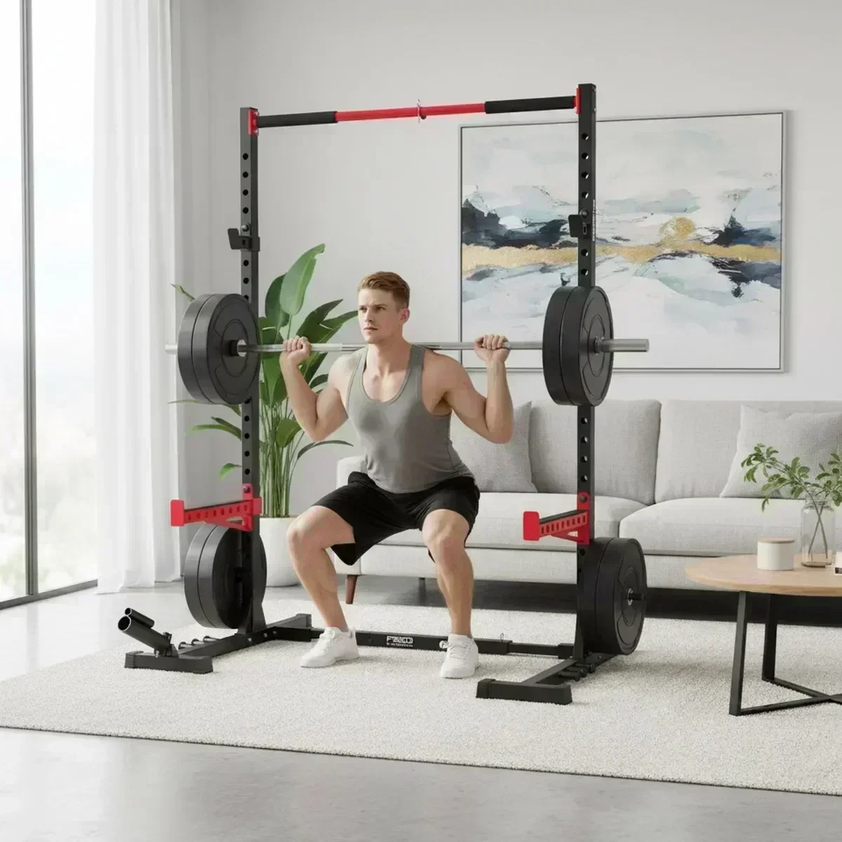 Verstellbares Home-Gym-Kniebeu – Pull Up Bar Bewertung und Preis
