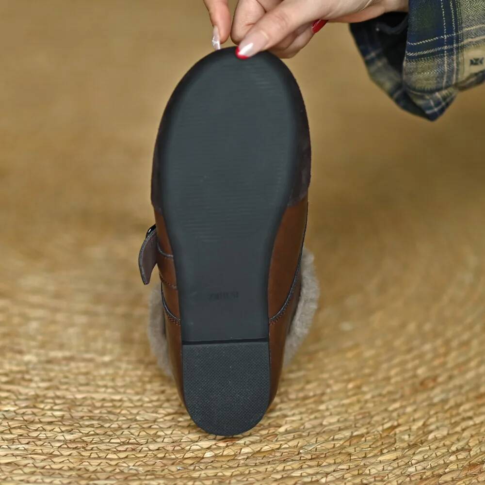 Pelzbesetzte Damen-Loafer aus  – Crossfit Belt Bewertung und Preis