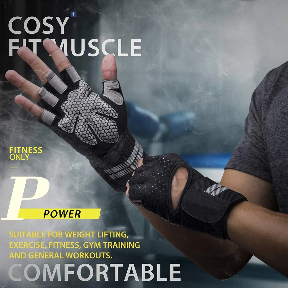 1 Paar Halbfinger-Fitness hand – Weightlifting Gloves Bewertung und Preis