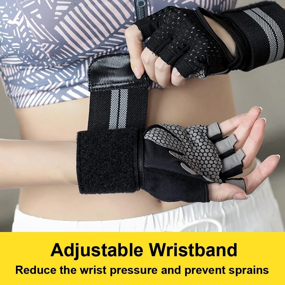 1 Paar Halbfinger-Fitness hand – Weightlifting Gloves Bewertung und Preis